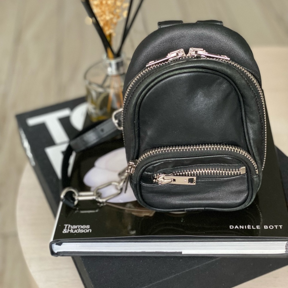 Authentic Mini Attica Leather Crossbody Backpack